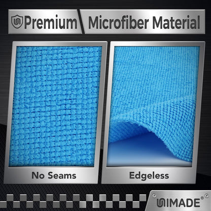 Microfiber Cleaning Cloth, 100PK Commercial Grade Work Rags