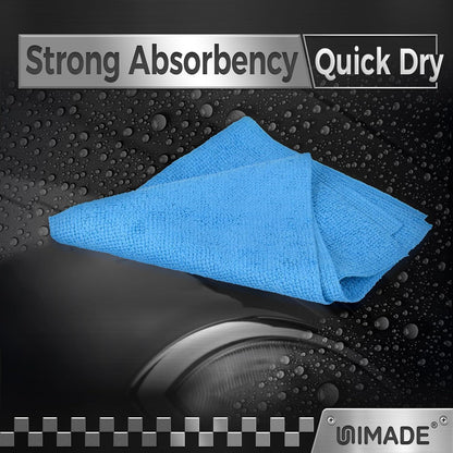 Microfiber Cleaning Cloth, 100PK Commercial Grade Work Rags