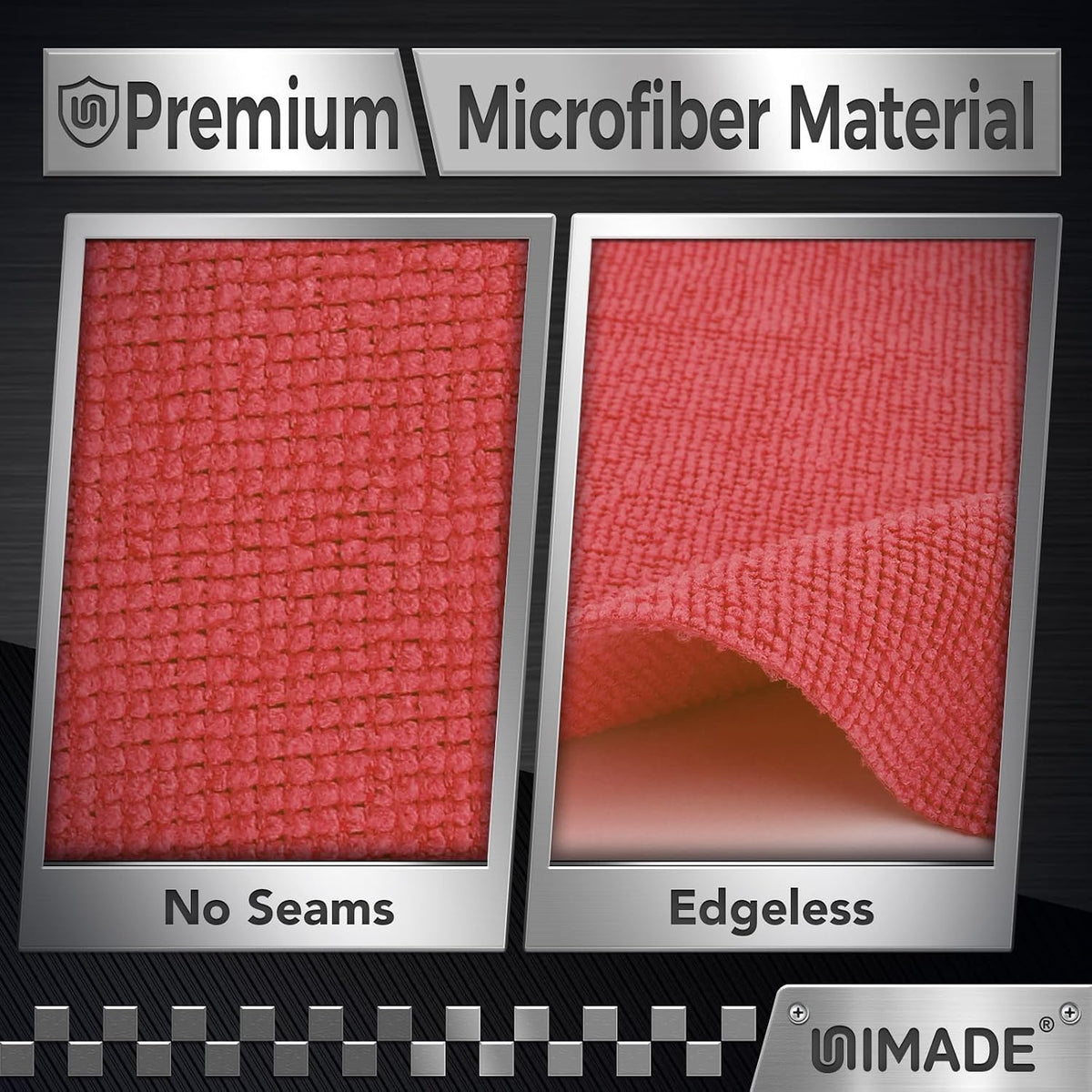 Microfiber Cleaning Cloth, 100PK Commercial Grade Work Rags