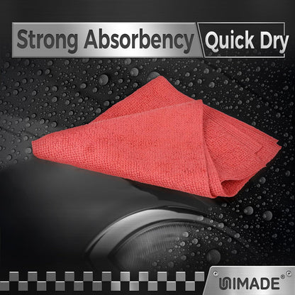Microfiber Cleaning Cloth, 100PK Commercial Grade Work Rags