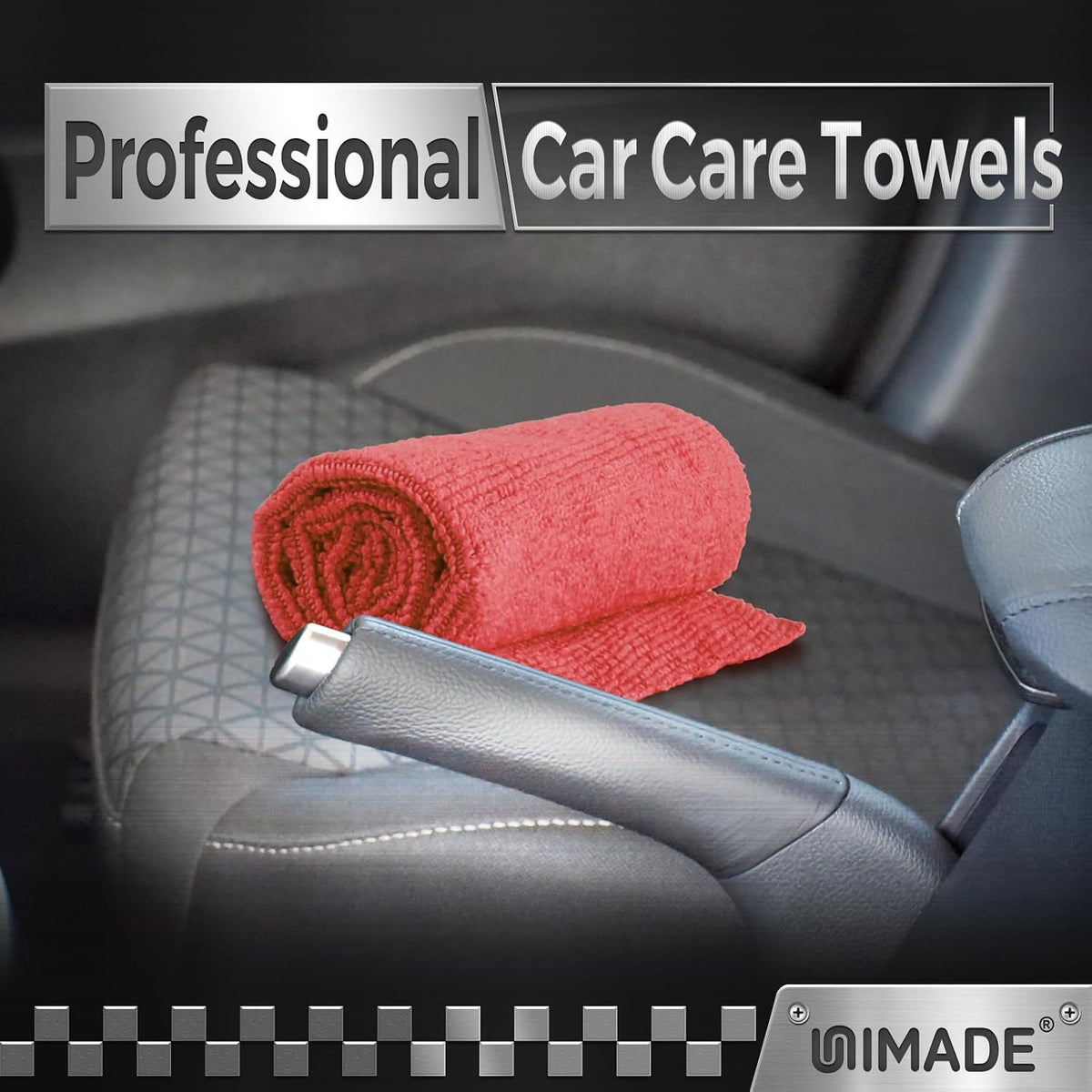 Microfiber Cleaning Cloth, 100PK Commercial Grade Work Rags