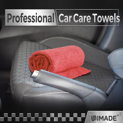 Microfiber Cleaning Cloth, 100PK Commercial Grade Work Rags