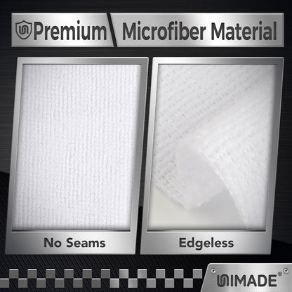 Microfiber Cleaning Cloth, 100PK Commercial Grade Work Rags