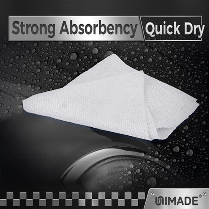 Microfiber Cleaning Cloth, 100PK Commercial Grade Work Rags
