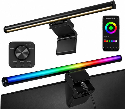 Monitor Light Bar, 17" Smart Screen Light with RGB Backlight & App Control