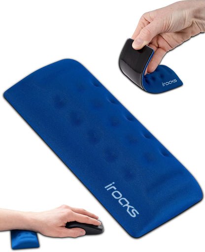 Memory Foam Keyboard Wrist Rest - Pain-Reducing, Non-Slip Rubber Base Wrists Rest Support - Cooling Ergonomic Laptop & Computer Keyboard Pad for Long Hours of Work, Studying, Gaming - Black
