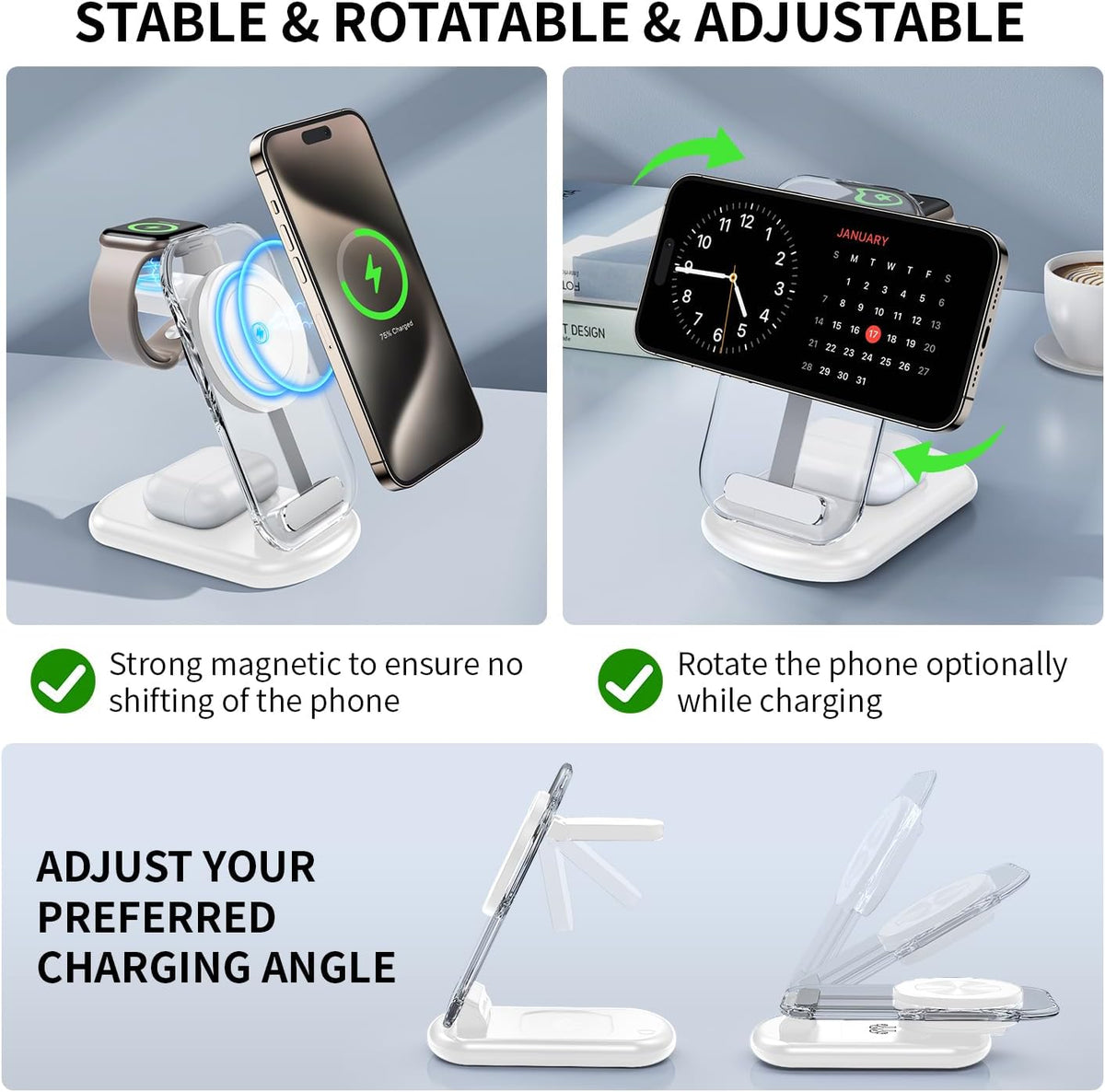 2026 Traveling Wireless Mag-Safe Fast Charging Station
