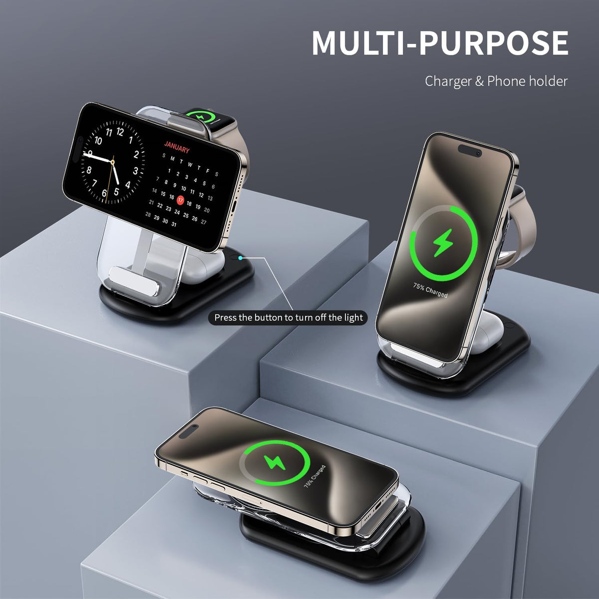 2026 Traveling Wireless Mag-Safe Fast Charging Station