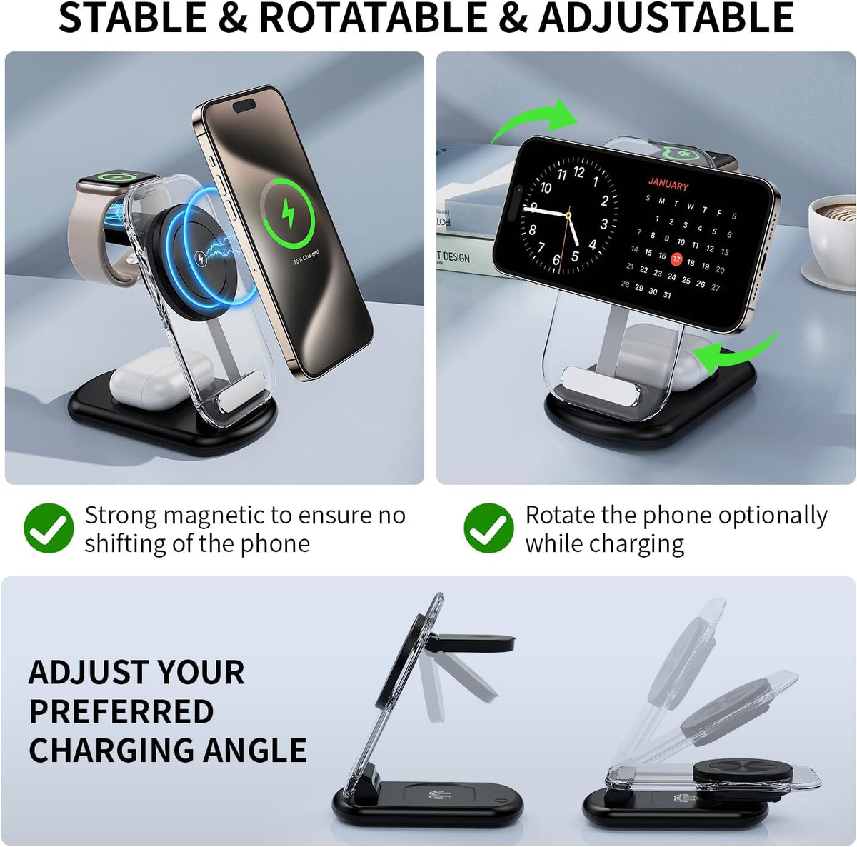 2026 Traveling Wireless Mag-Safe Fast Charging Station
