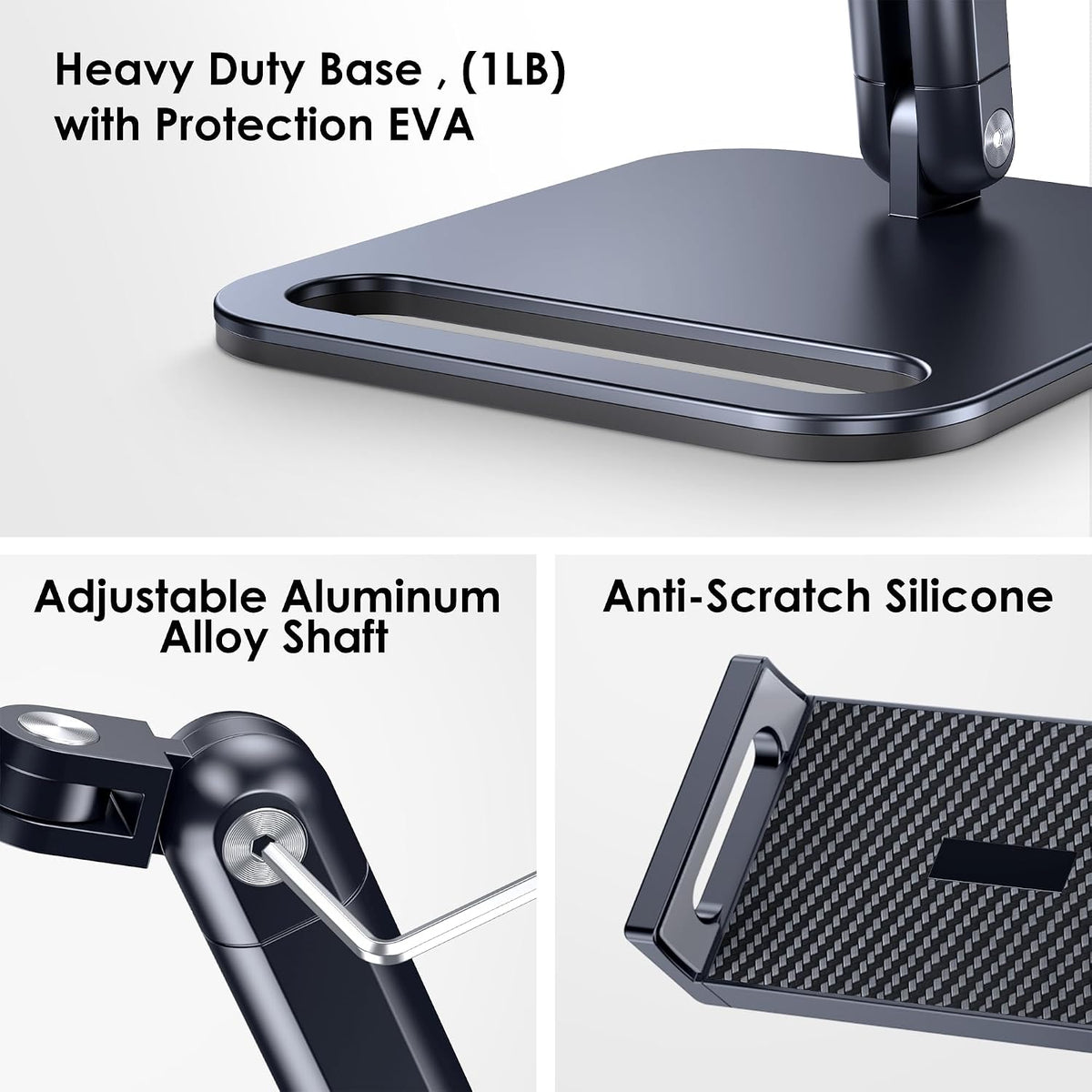CreaDream Tablet Stand, Heavy Aluminum iPad Stand for Desk