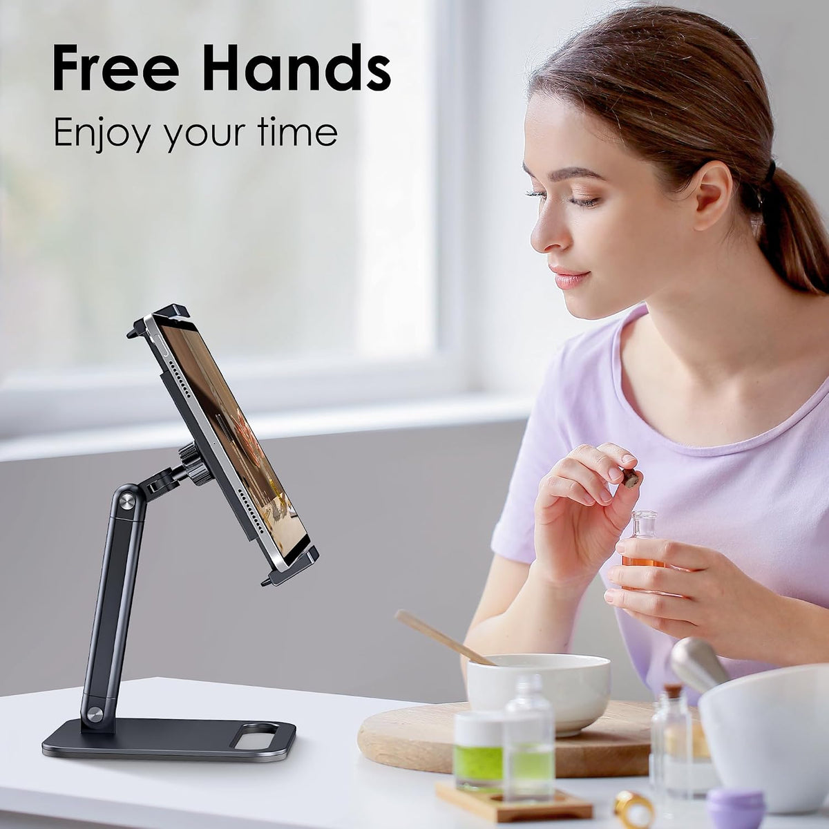 CreaDream Tablet Stand, Heavy Aluminum iPad Stand for Desk