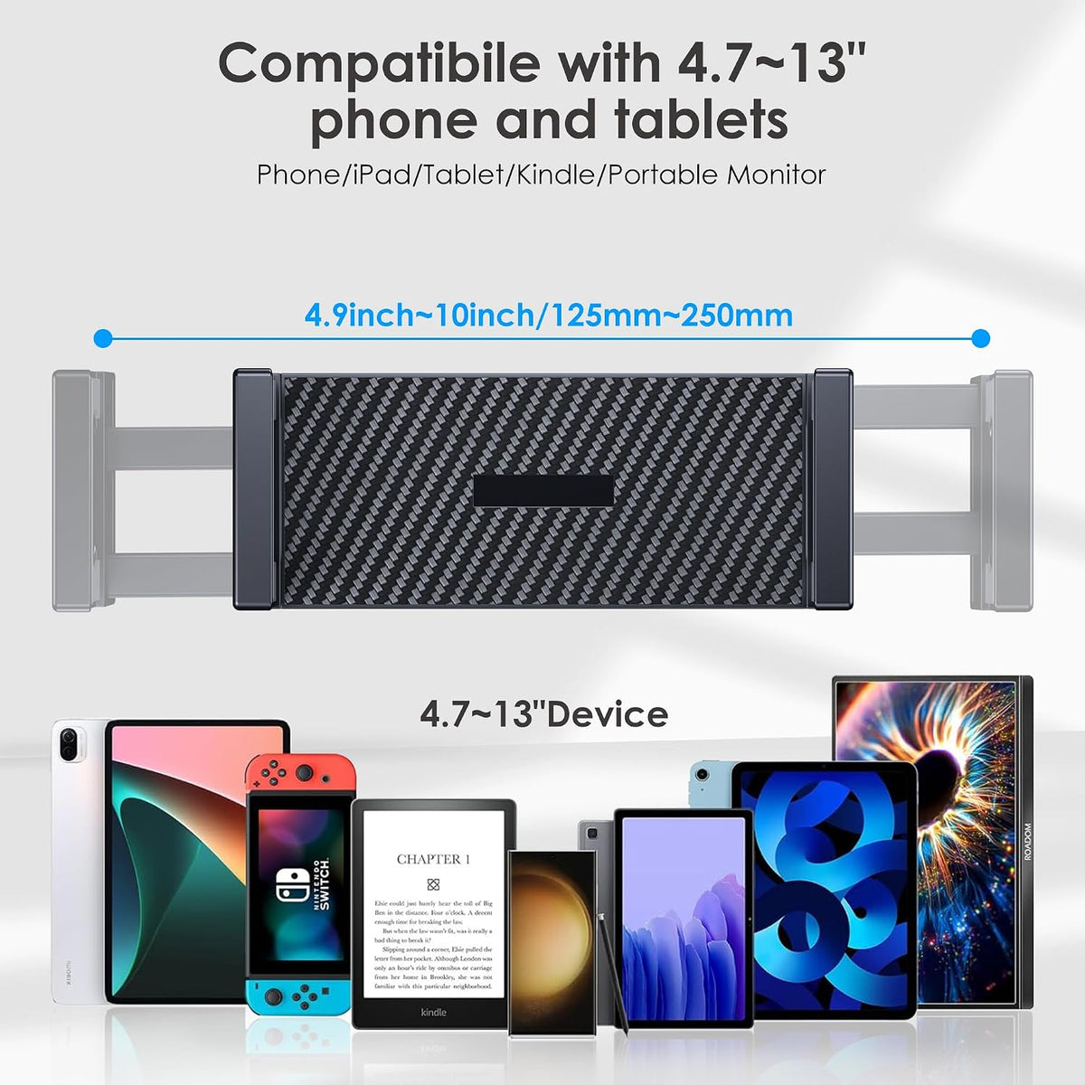 CreaDream Tablet Stand, Heavy Aluminum iPad Stand for Desk