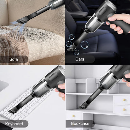 Wireless Handheld Car Vacuum Cleaner High Power Rechargeable Household Mini Vacuum, Vacuum for Desk, Home and Office Dust Cleaning, Protable Vacuum Cleaner for Car