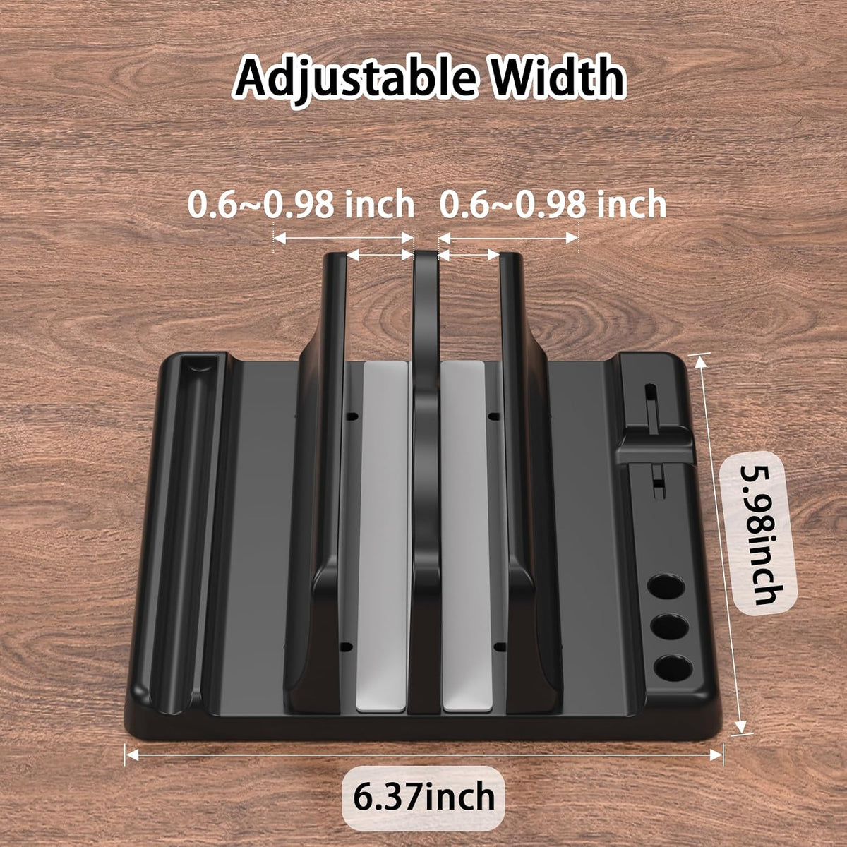 Vertical Laptop Stand, Adjustable 4 in 1 ABS
