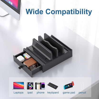 Vertical Laptop Stand, Adjustable 4 in 1 ABS