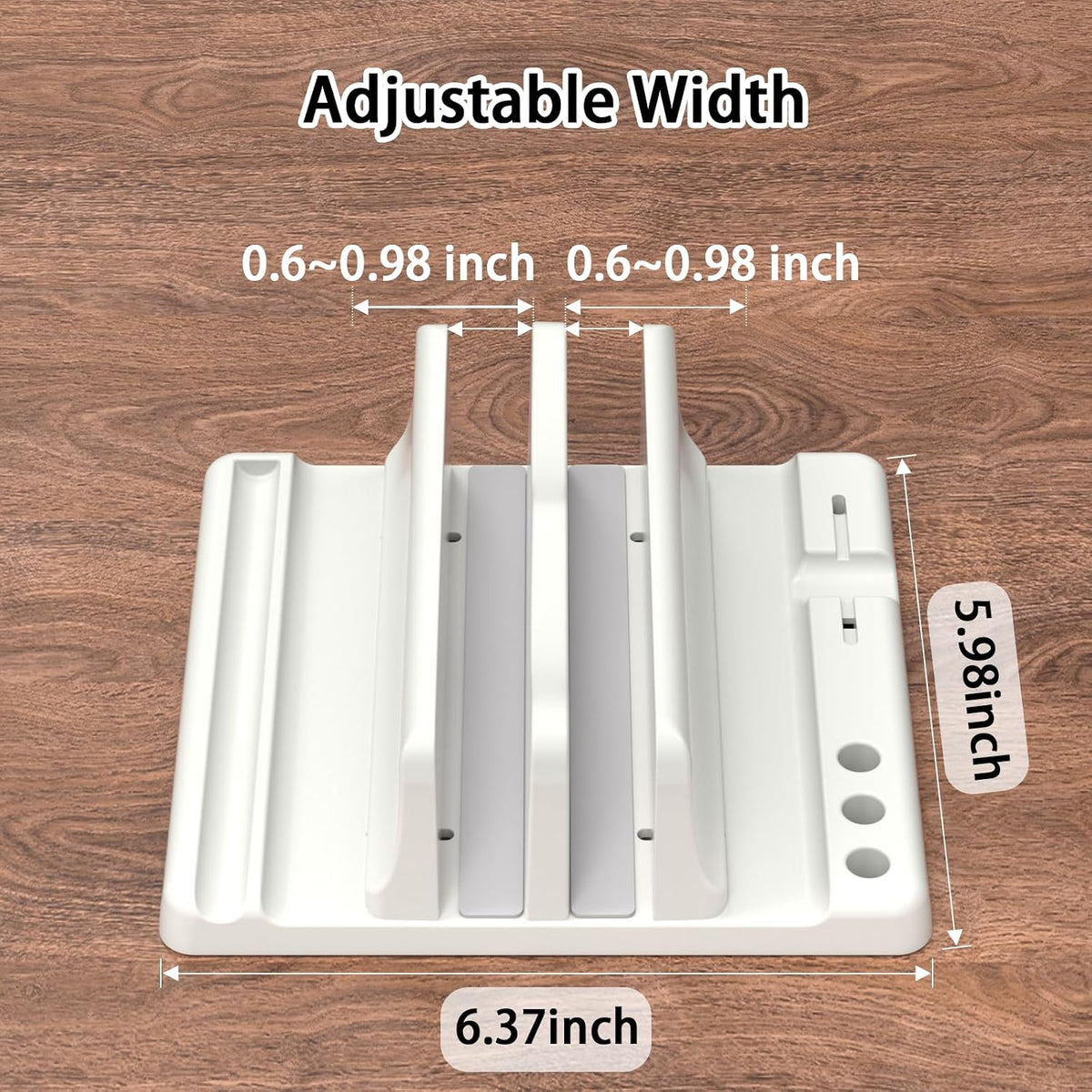 Vertical Laptop Stand, Adjustable 4 in 1 ABS