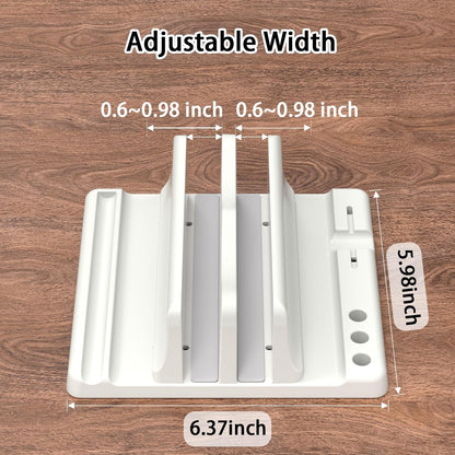 Vertical Laptop Stand, Adjustable 4 in 1 ABS