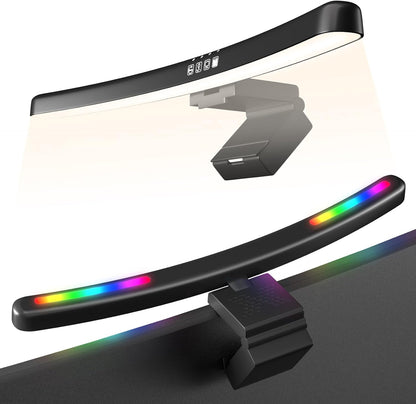 Monitor Light Bar Curved, RGB Backlight, Computer Screen Lamp