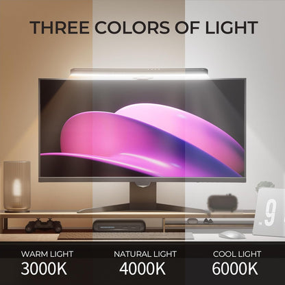 Monitor Light Bar Curved, RGB Backlight, Computer Screen Lamp