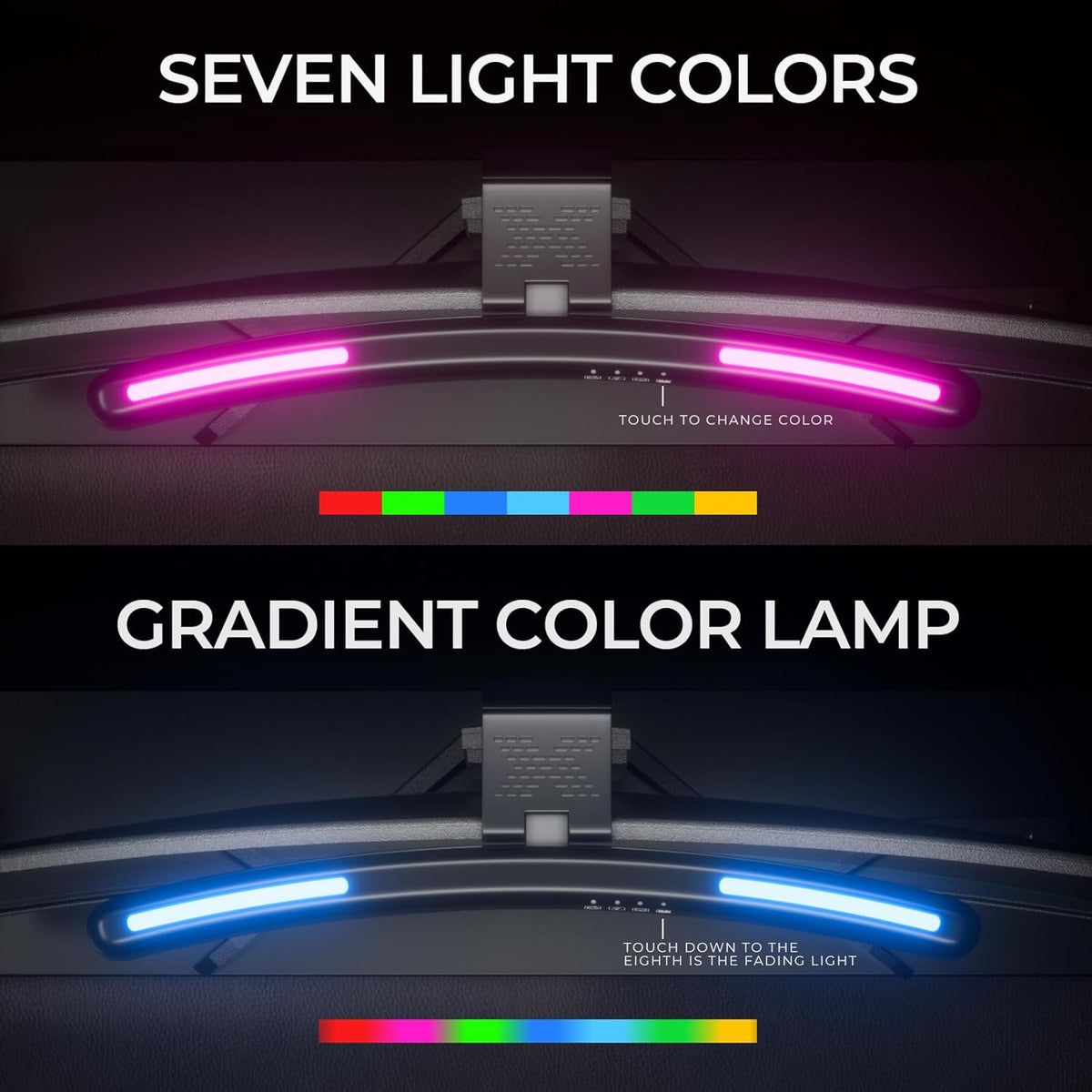 Monitor Light Bar Curved, RGB Backlight, Computer Screen Lamp