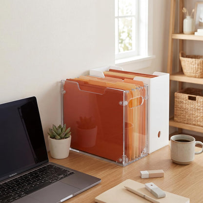 1 Pack Acrylic File Organizer, Letter, 12.2"L x 5.51"W x 9.84"H