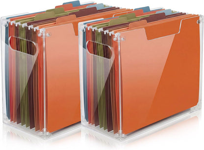 1 Pack Acrylic File Organizer, Letter, 12.2"L x 5.51"W x 9.84"H