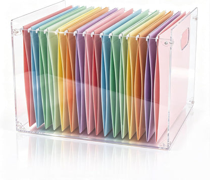 1 Pack Acrylic File Organizer, Letter, 12.2"L x 5.51"W x 9.84"H