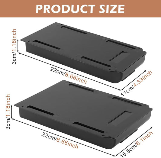 2 Pack Under Desk Drawer, Slide Out Drawer Attachment