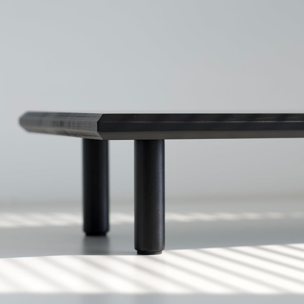 Bamboo Dual Monitor Stand Riser, Natural Desk Shelf with Storage