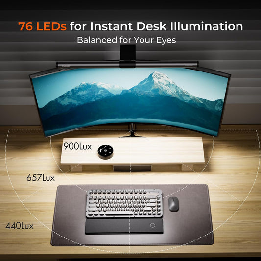 Monitor Light Bar with Remote, Eye-Care No Glare Computer Light Bar