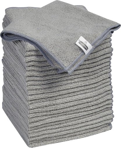 Microfiber Cloth Towels 14"x14" Non-Scratch Reusable/Washable for Cleaning/Wiping/Polishing for Home/Kitchen/Car