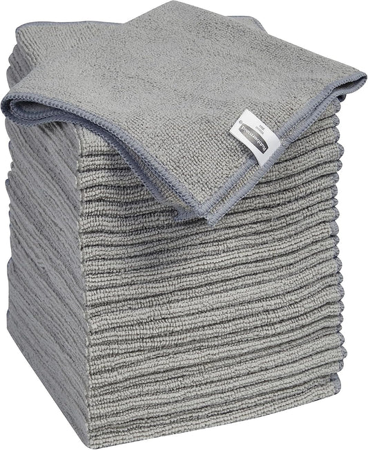 Microfiber Cloth Towels 14"x14" Non-Scratch Reusable/Washable for Cleaning/Wiping/Polishing for Home/Kitchen/Car