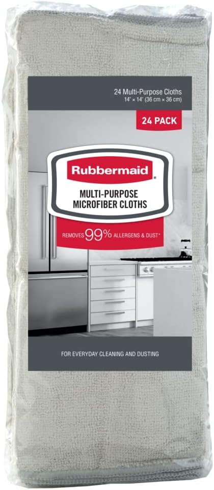 Microfiber Cloth Towels 14"x14" Non-Scratch Reusable/Washable for Cleaning/Wiping/Polishing for Home/Kitchen/Car