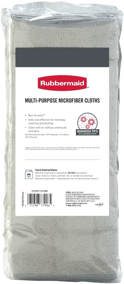Microfiber Cloth Towels 14"x14" Non-Scratch Reusable/Washable for Cleaning/Wiping/Polishing for Home/Kitchen/Car