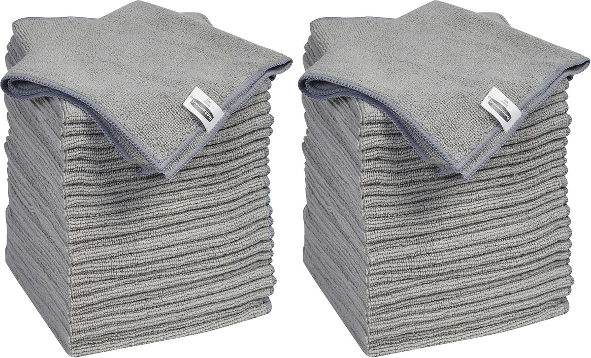 Microfiber Cloth Towels 14"x14" Non-Scratch Reusable/Washable for Cleaning/Wiping/Polishing for Home/Kitchen/Car