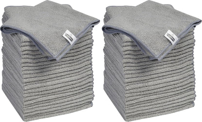 Microfiber Cloth Towels 14"x14" Non-Scratch Reusable/Washable for Cleaning/Wiping/Polishing for Home/Kitchen/Car
