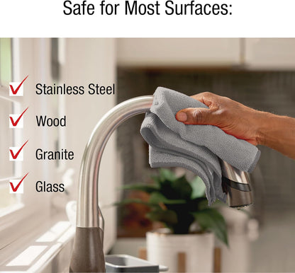 Microfiber Cloth Towels 14"x14" Non-Scratch Reusable/Washable for Cleaning/Wiping/Polishing for Home/Kitchen/Car