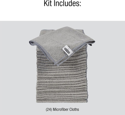 Microfiber Cloth Towels 14"x14" Non-Scratch Reusable/Washable for Cleaning/Wiping/Polishing for Home/Kitchen/Car