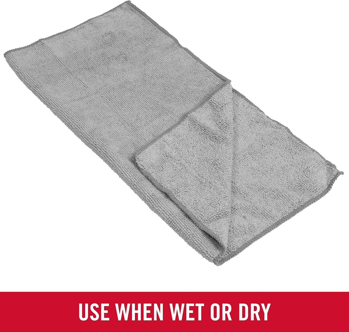 Microfiber Cloth Towels 14"x14" Non-Scratch Reusable/Washable for Cleaning/Wiping/Polishing for Home/Kitchen/Car