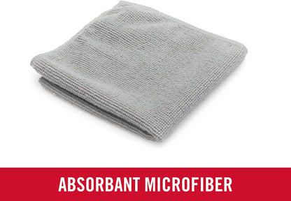 Microfiber Cloth Towels 14"x14" Non-Scratch Reusable/Washable for Cleaning/Wiping/Polishing for Home/Kitchen/Car