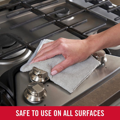 Microfiber Cloth Towels 14"x14" Non-Scratch Reusable/Washable for Cleaning/Wiping/Polishing for Home/Kitchen/Car