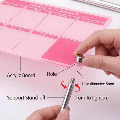 Desktop Weekly Planner Board, Sage Green