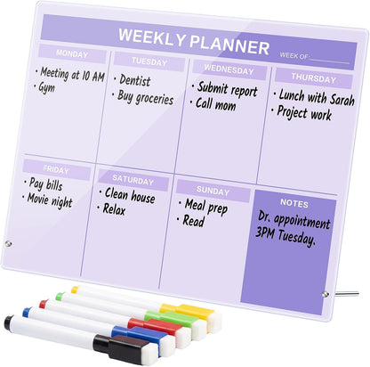 Desktop Weekly Planner Board, Sage Green