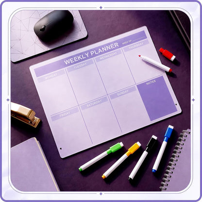 Desktop Weekly Planner Board, Sage Green