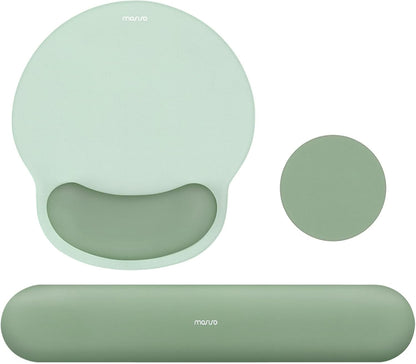 Wrist Rest Support for Mouse Pad&Keyboard Set, Antique Green
