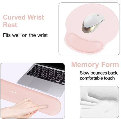 Wrist Rest Support for Mouse Pad&Keyboard Set, Antique Green