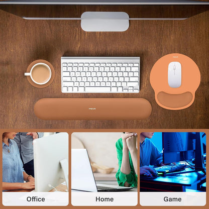 Wrist Rest Support for Mouse Pad&Keyboard Set, Antique Green