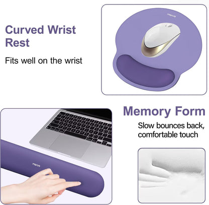 Wrist Rest Support for Mouse Pad&Keyboard Set, Antique Green