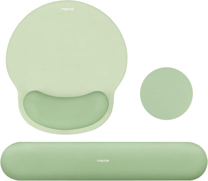 Wrist Rest Support for Mouse Pad&Keyboard Set, Antique Green