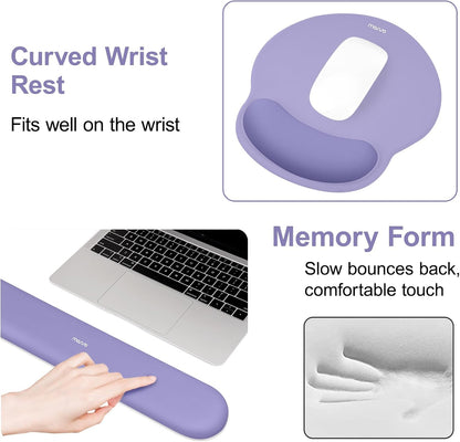 Wrist Rest Support for Mouse Pad&Keyboard Set, Antique Green